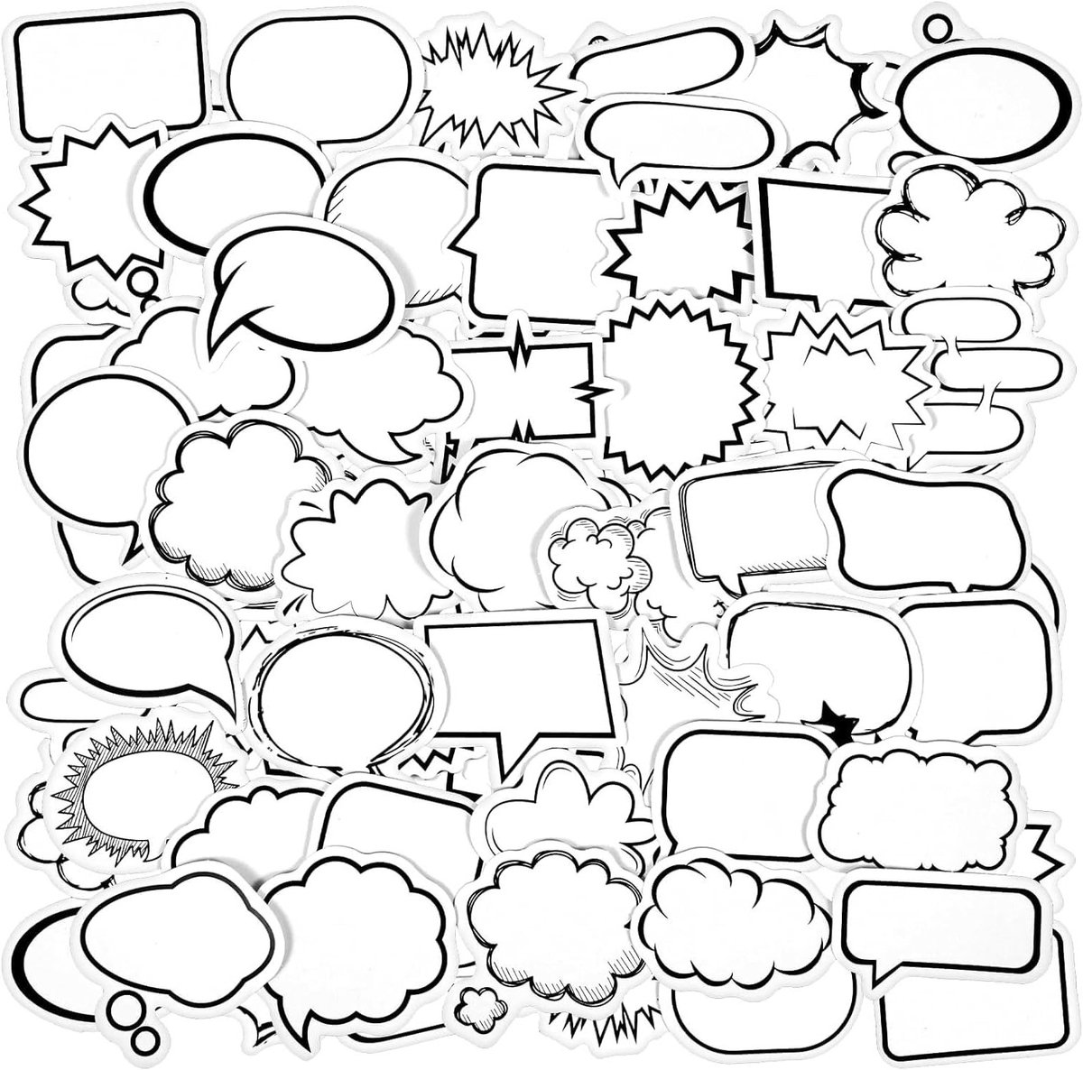 90 Stuks Zelfklevende Papieren Stickers voor Dialoog, Vintage Scrapbooking, DIY Projecten en Laptop Decoratie