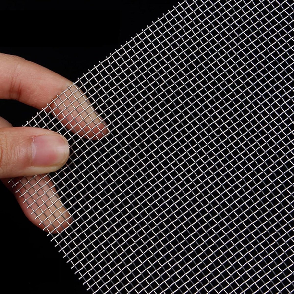 Roestvrij staal gaas - Metaal gaas - Knaagdierwering - 10 mesh fijn gaas - 2.2 mm gat - Zilver
