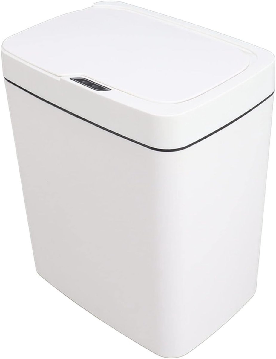 Touchless Sensor Afvalbak 18L - Slimme Elektrische Prullenbak voor Woonkamer, Badkamer en Kantoor met Deksel
