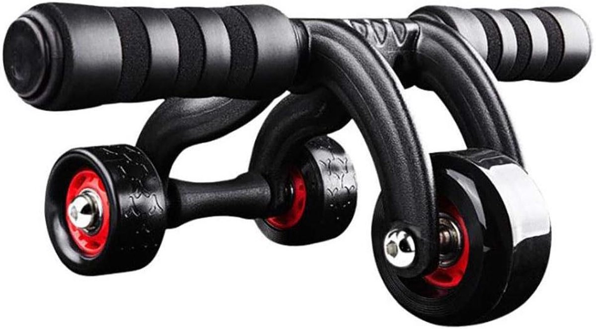 Abdominale Trainingswiel - Buikspierroller Core Trainer - Thuis Fitness - Stabiele Kracht - 32 cm - Zwart