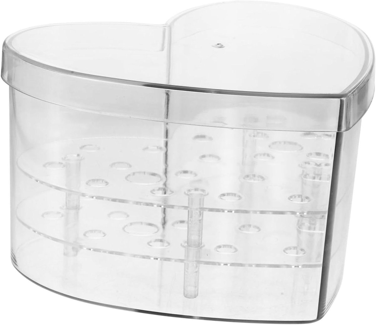 Bloemen Displaydoos - Acryl Vaas - Bloemstukken Maken - Hartvormig Design - 216 cm - Transparant