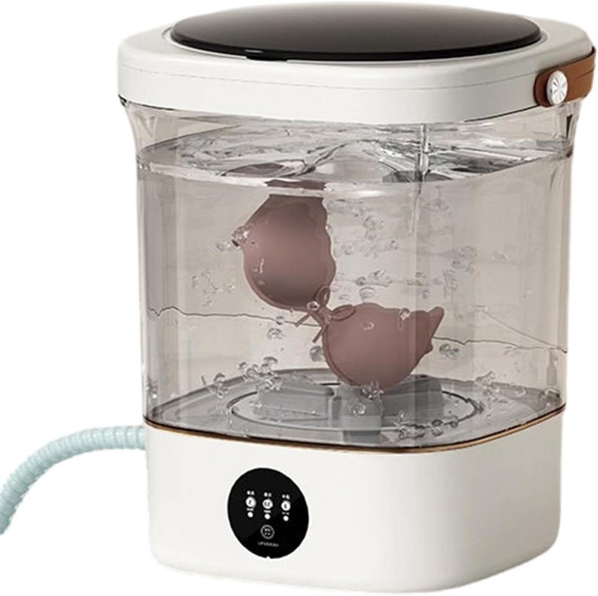 Mini Wasmachine Draagbare Textielreiniger Ondergoed Wassen Stille Werking 12 Liter Wit
