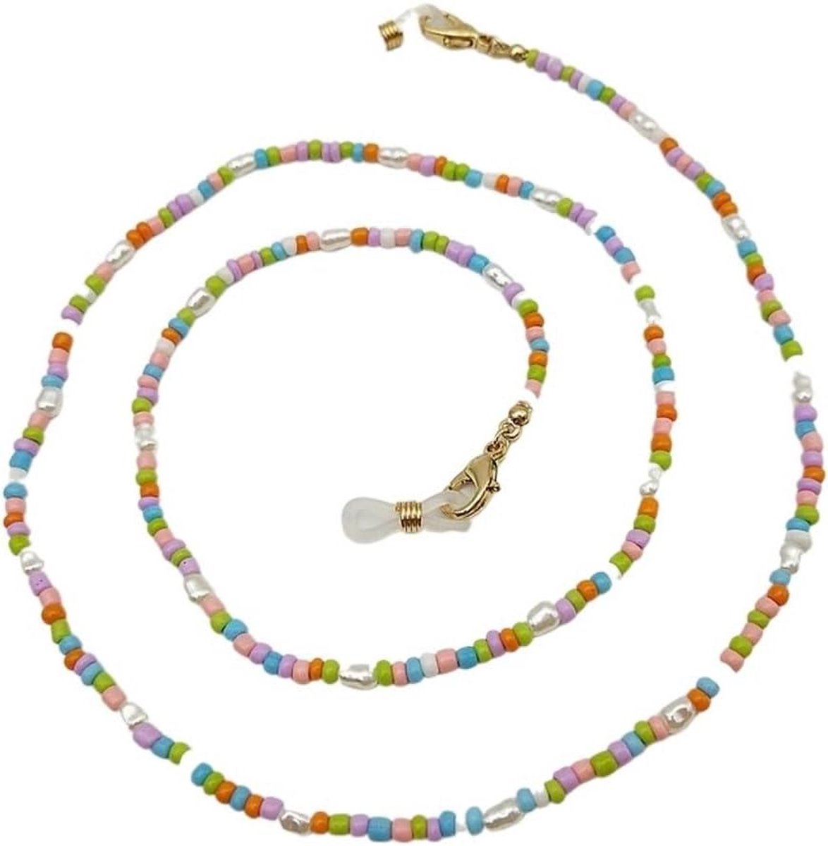 Ketting Brilhouder - Accessoire Ketting - Veilig Bril Dragen - Verstelbare Maat - 50 cm - Zilverkleurig
