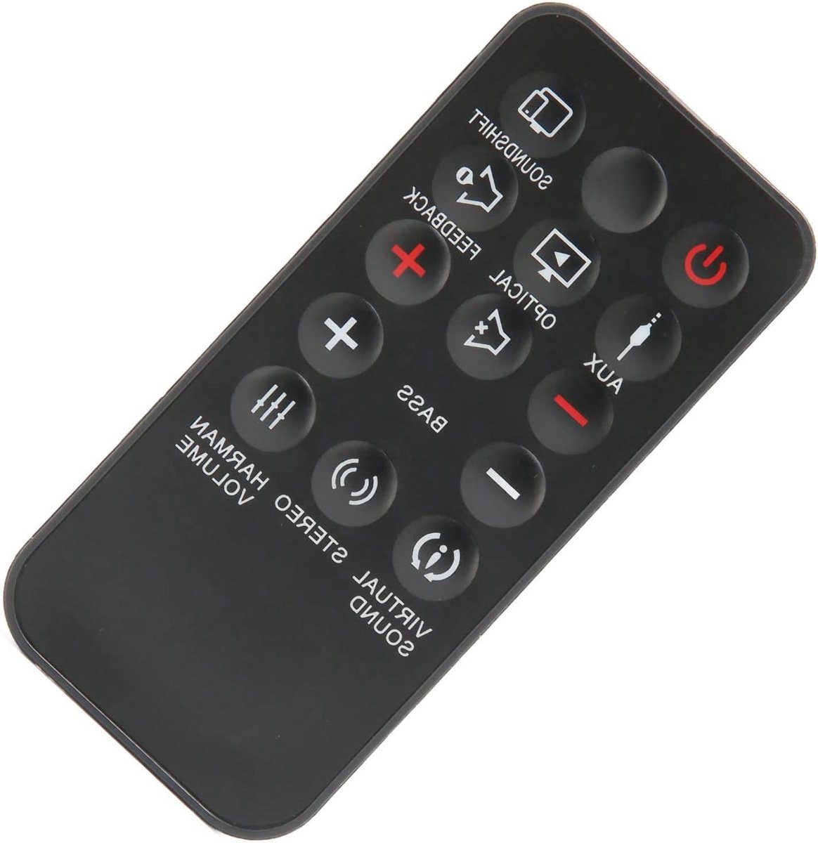 Afstandsbediening - Soundbar Remote - Soundbar Bediening - Directe Werking - 9x4x1 cm - Zwart