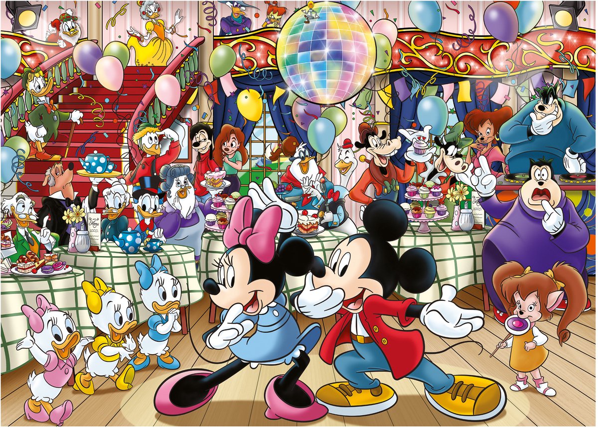 Wasgij Original - Disney - Mickey's Feestje! - 1000 stukjes - Legpuzzel - Puzzel — afbeelding 8