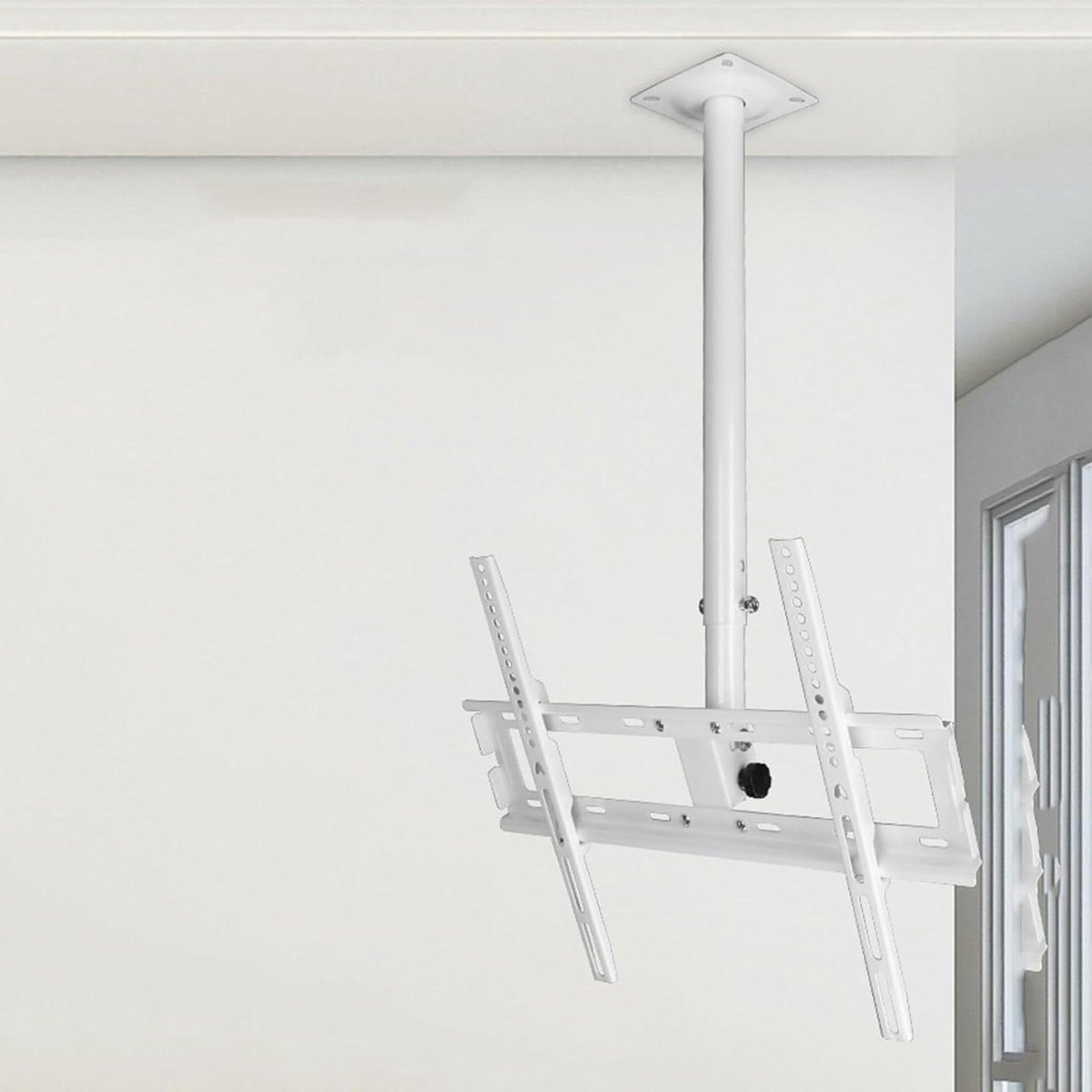 Verstelbare TV Beugel - TV Ophanging - Ruimte Besparen - Hoogte Kantelbaar - 32-55 Inch - Wit