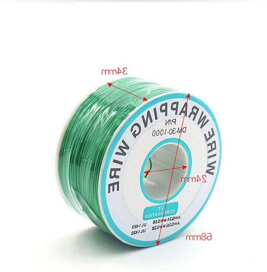 30AWG 0.25mm Solide Draad - Gekleurde Elektrische Kabel Spoel voor DIY Projecten, Flexibele en Zachte Verbindingen met Geëmailleerd Koper — afbeelding 4