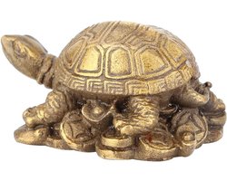 Chinese Schildpad Decoratie van Brons, Realistisch Dierlijk Ontwerp voor Geluk en Lang Leven, Perfect voor Woonkamer en Entree