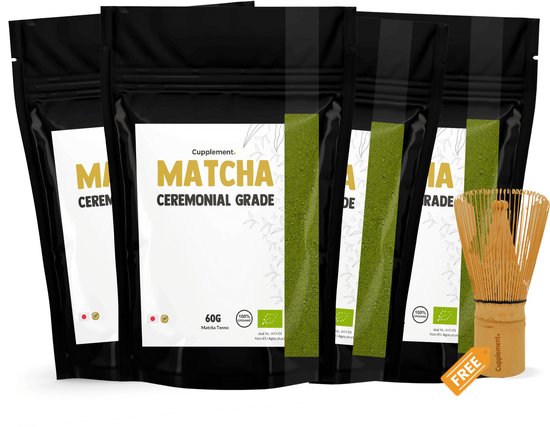 Cupplement® - Matcha Poeder Ceremonial Grade Multipack 240