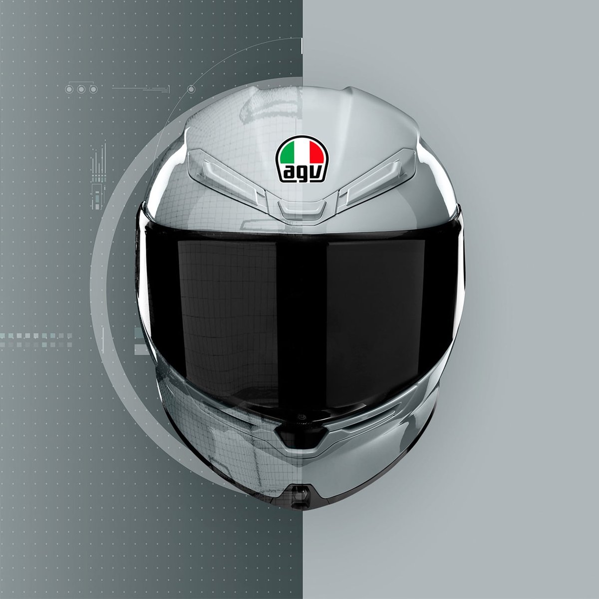AGV S K6 E2206 Nardo grey Integraalhelm MPLK - Maat S - Integraal helm - Scooter helm - Motorhelm - Grijs - Scooterhelmen mannen en vrouwen. – foto 4