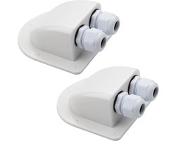 2 Stuks Waterdichte Kabeldoorvoer IP68 voor Muur- en Dakdoorvoer - Perfect voor Zonne-energie Installatie, Caravan en Camper Gebruik