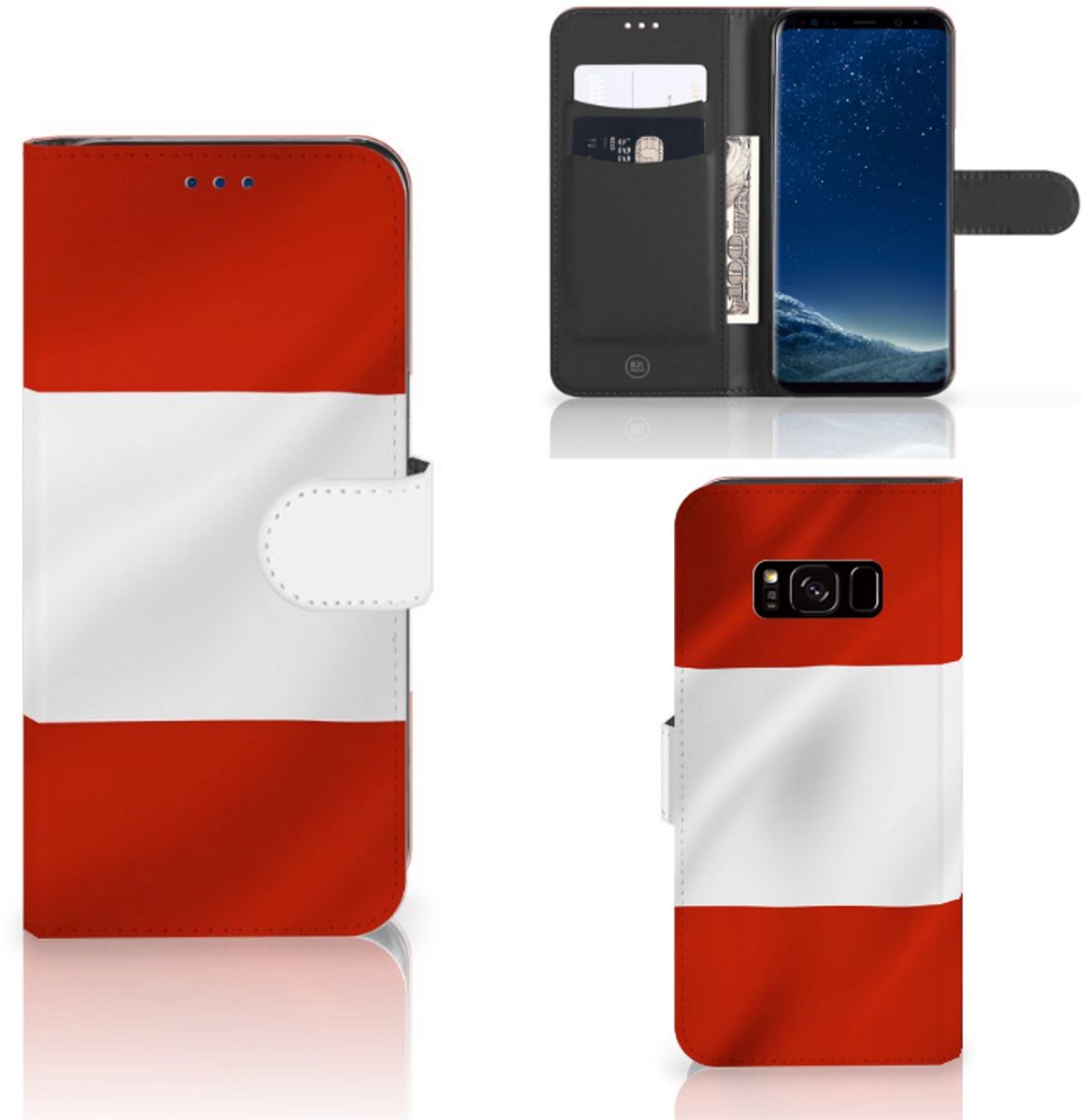 Samsung Galaxy S8 Bookstyle Case Oostenrijk