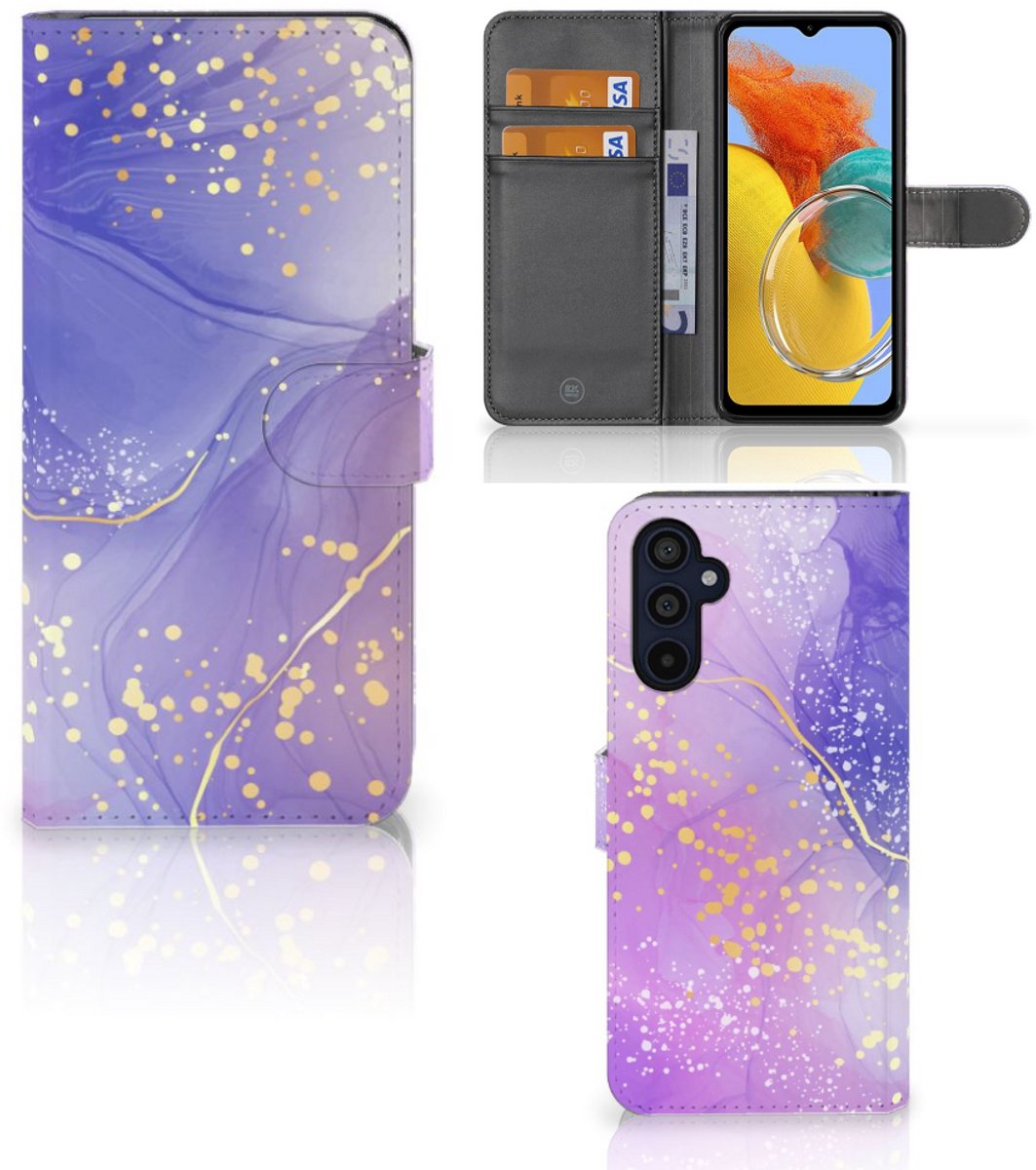 Hoesje voor Samsung Galaxy M14 Watercolor Paars