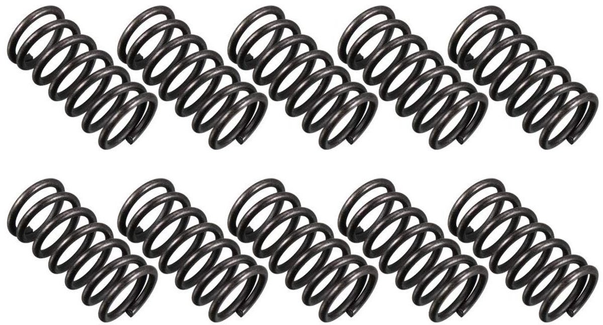 Compressieveer - Veren set - Onderdelen vervangen - 12 mm draaddikte - 20 mm lengte - Zilverkleurig