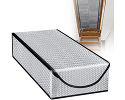 Zolderisolatie Afdekking - Dakluik Isolatie - Energie Besparen - Dubbelwandig Ontwerp - 138 x 635 x 28 cm - Zilver