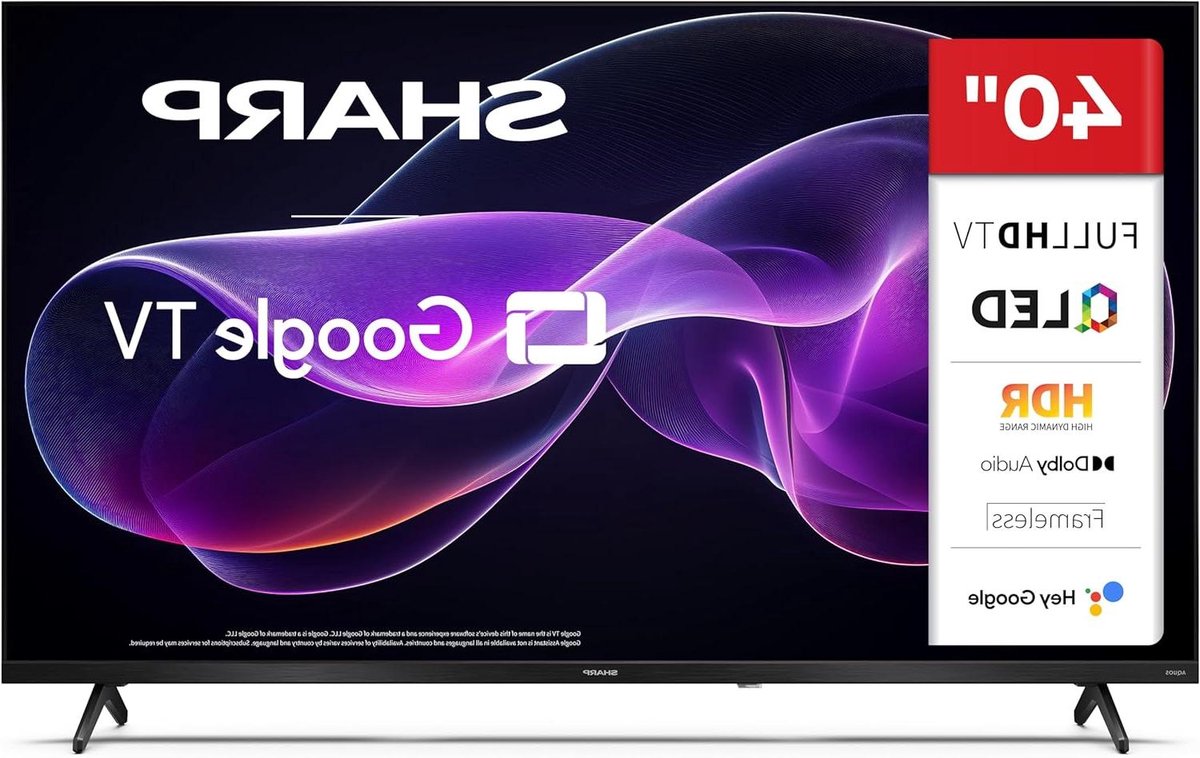 Google TV - Smart TV - Thuis Entertainment - Frameloos QLED Design - 40 Inch FHD - Zwart