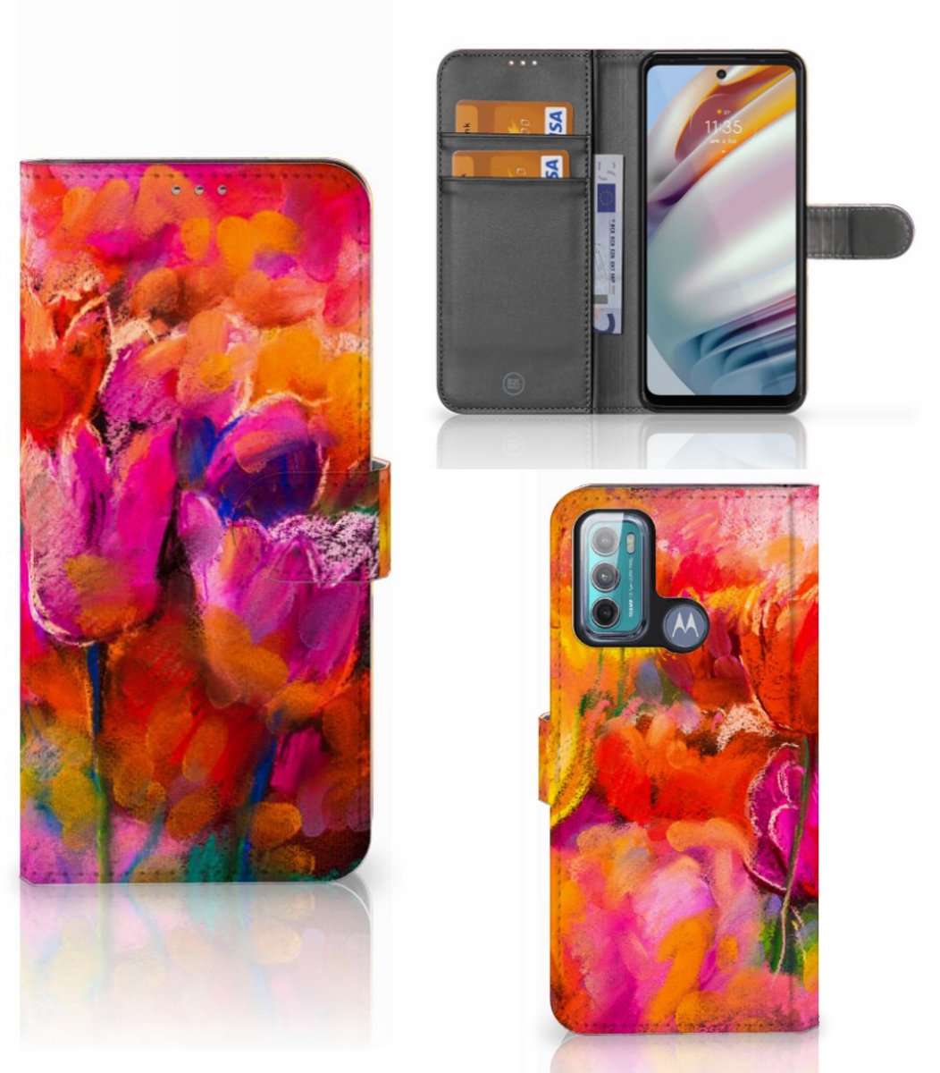 Hoesje Motorola Moto G60 Tulips