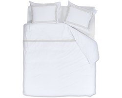 Rivièra Maison Leandro dekbedovertrek - Lits-Jumeaux XL - 260 x 200/220 cm - Zand