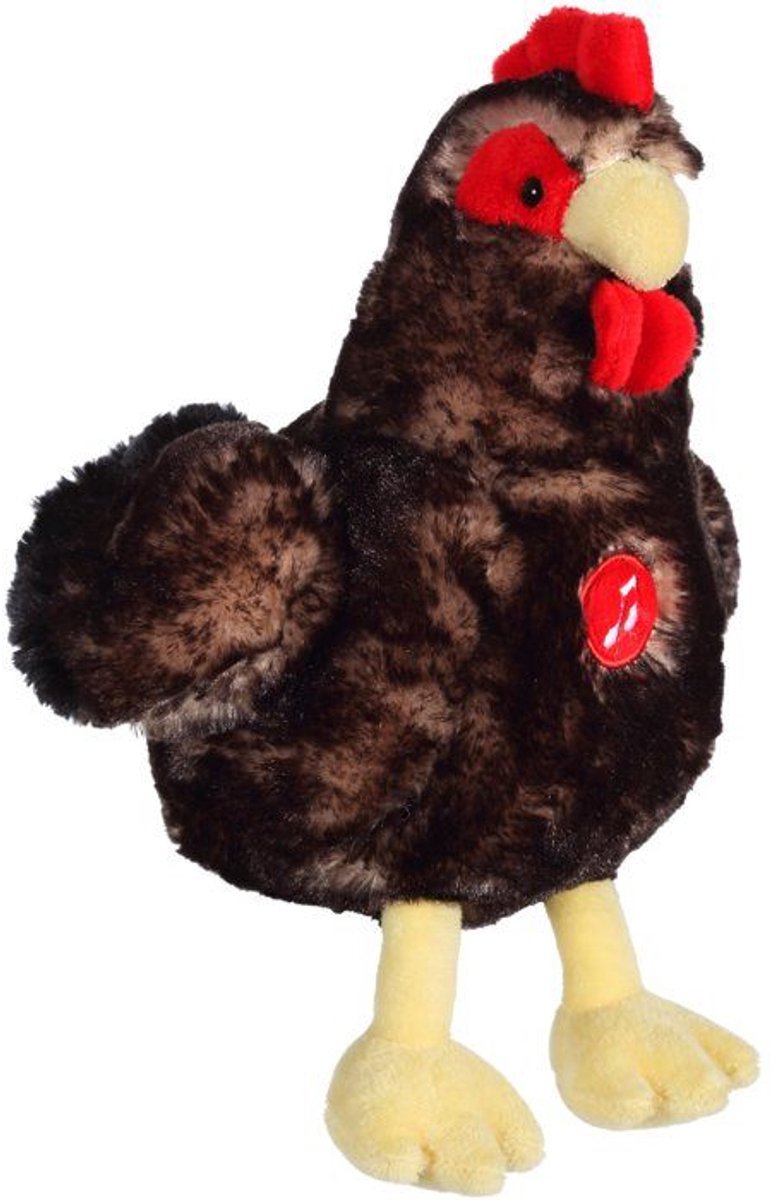 Pluche kip - GIPSY TOYS - Geluidsdicht - 22 cm - Zwart