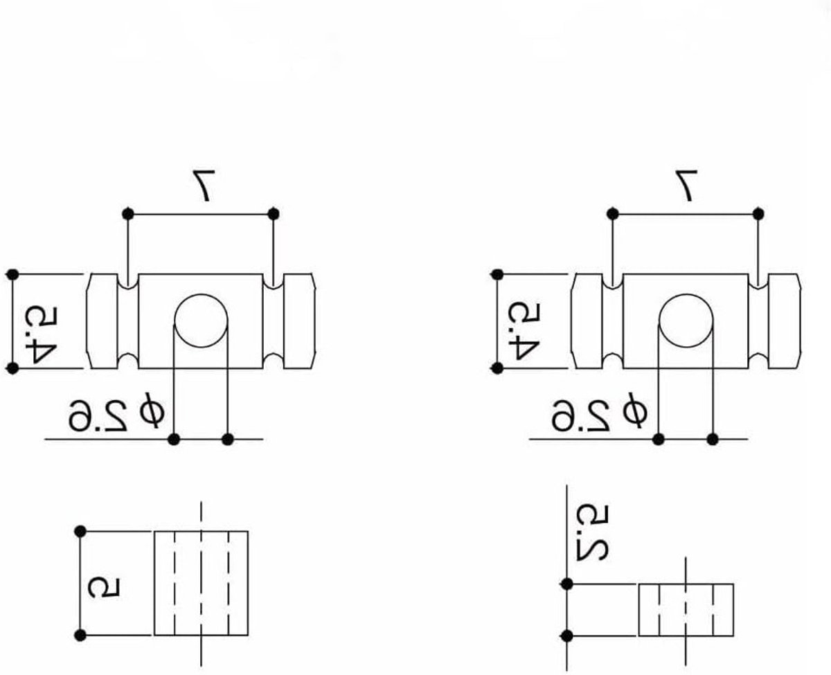 2-Pack Barrel Style RVS Gitarensnaren Gidsen met Extra Korte en Hoge Spacers voor Elektrische Gitaren - Goudkleurig Accessoire voor Muzikanten