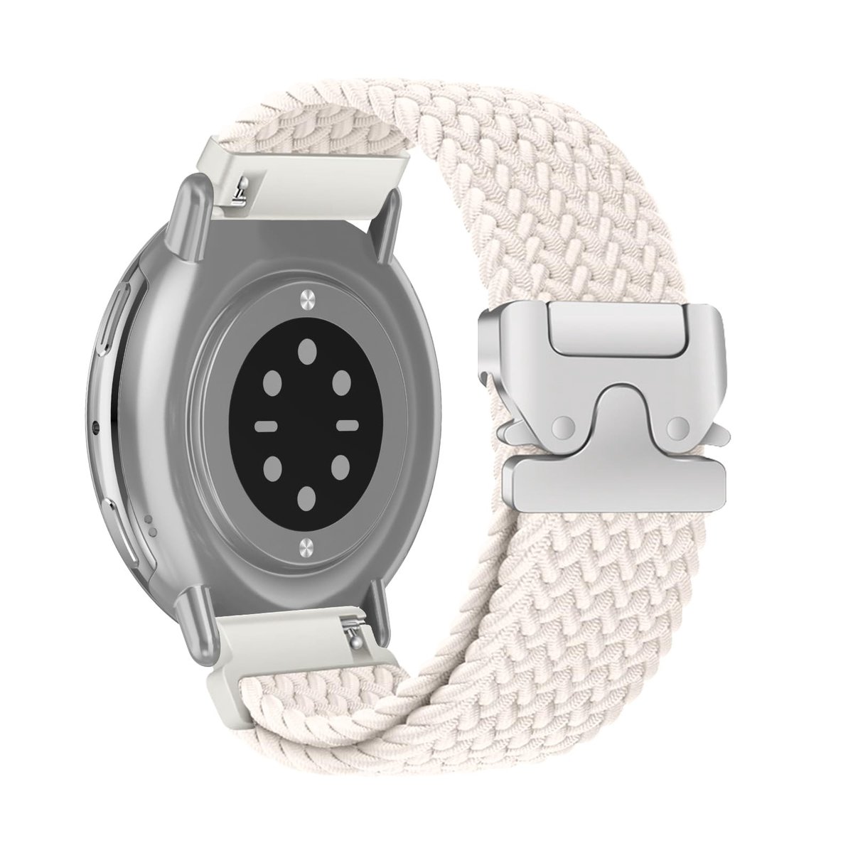 Cosensi - Nylon Horlogeband 20mm - Ademend en Zacht - Voor Amazfit Active 2-Bip 3 Pro - Starlight - Geschikt voor Mini-GTS 4-GTS 3