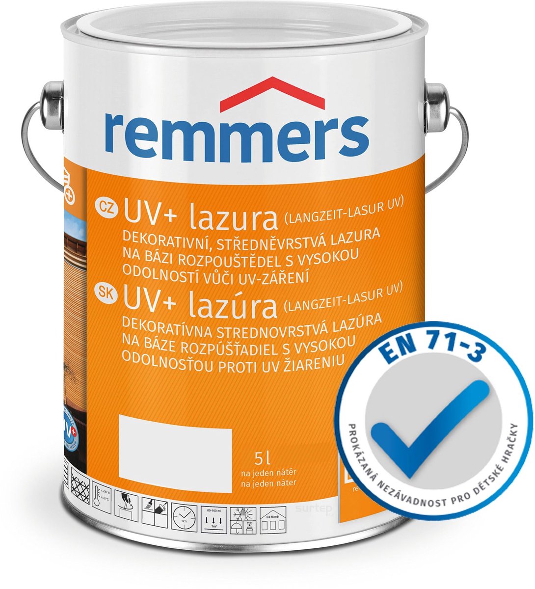 Remmers Houtbeits Long Life UV Zilvergrijs 0,75 liter Zilvergrijs