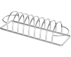 Rib Rack Grill, Large Bbq Rack, 8.66-Inch Compact Stainless Steel Non-Stick Frame, Cooking Tool for Outdoor Air Fryer Picnic Lawn Garden Use, Meal Prep, Events, or Weekend