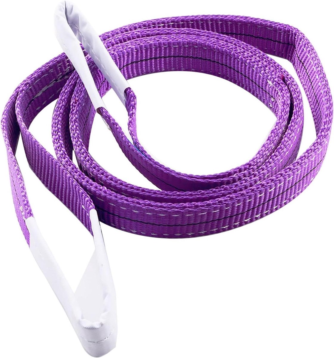 Kraanband Hijsband - Polyester Hijsband - Goederen Hijsen - Minimale Rek - 4 Meter 1 Ton - Paars