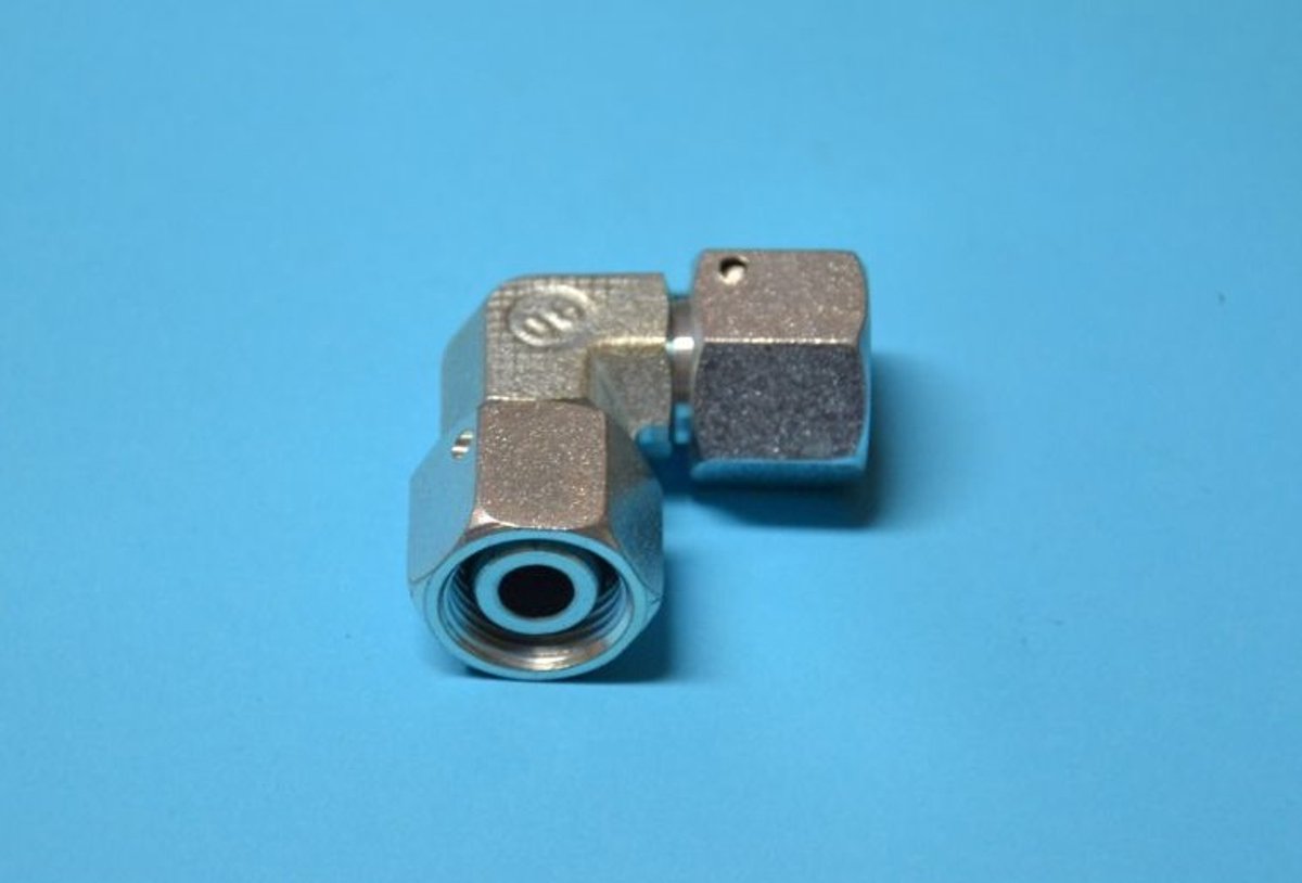 Hydron Kolanko AA 90° - Złączka Kolankowa - M22X1.5 - Lichte Versie - Staal