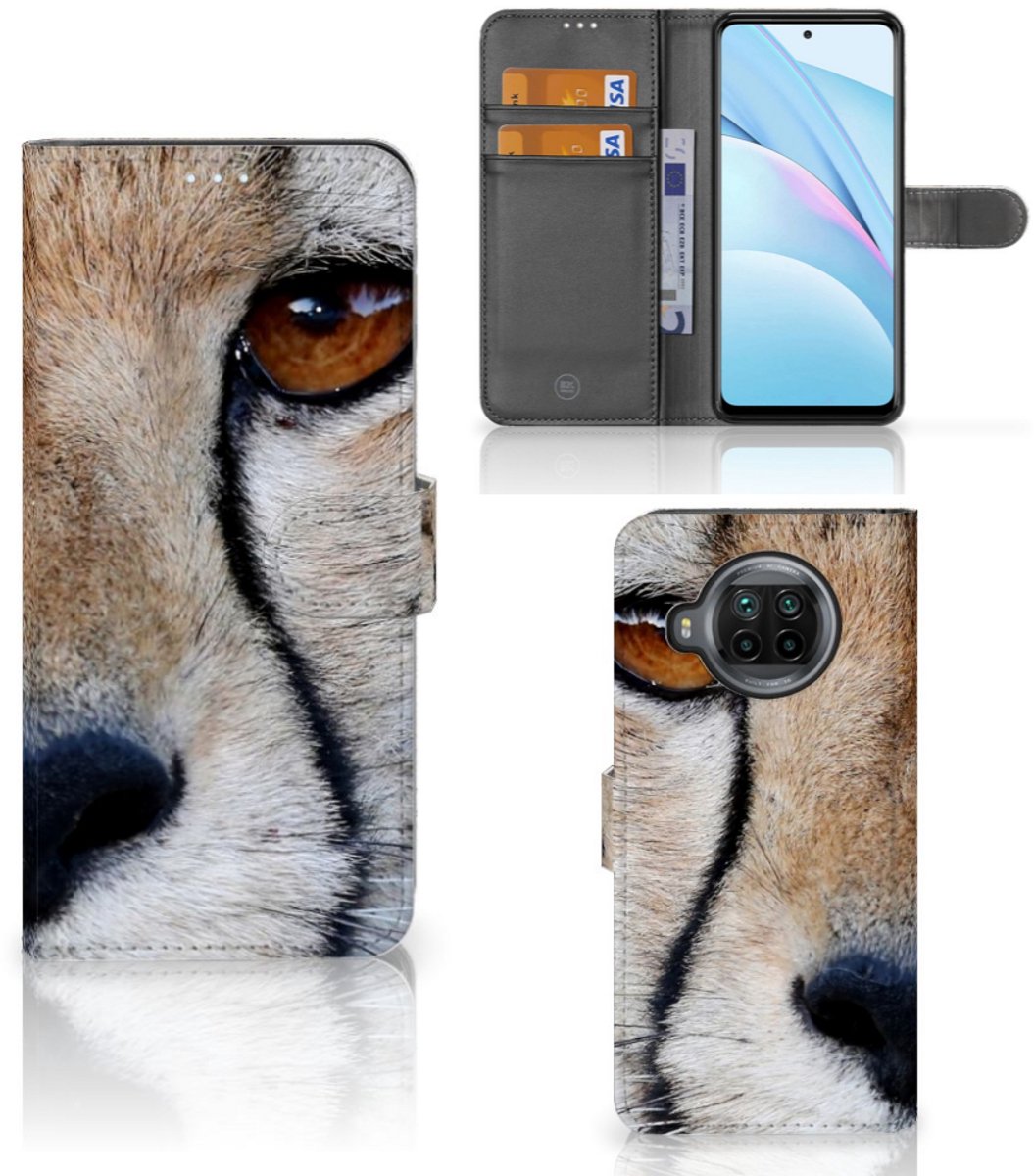Xiaomi Mi 10T Lite Telefoonhoesje met Pasjes Cheetah