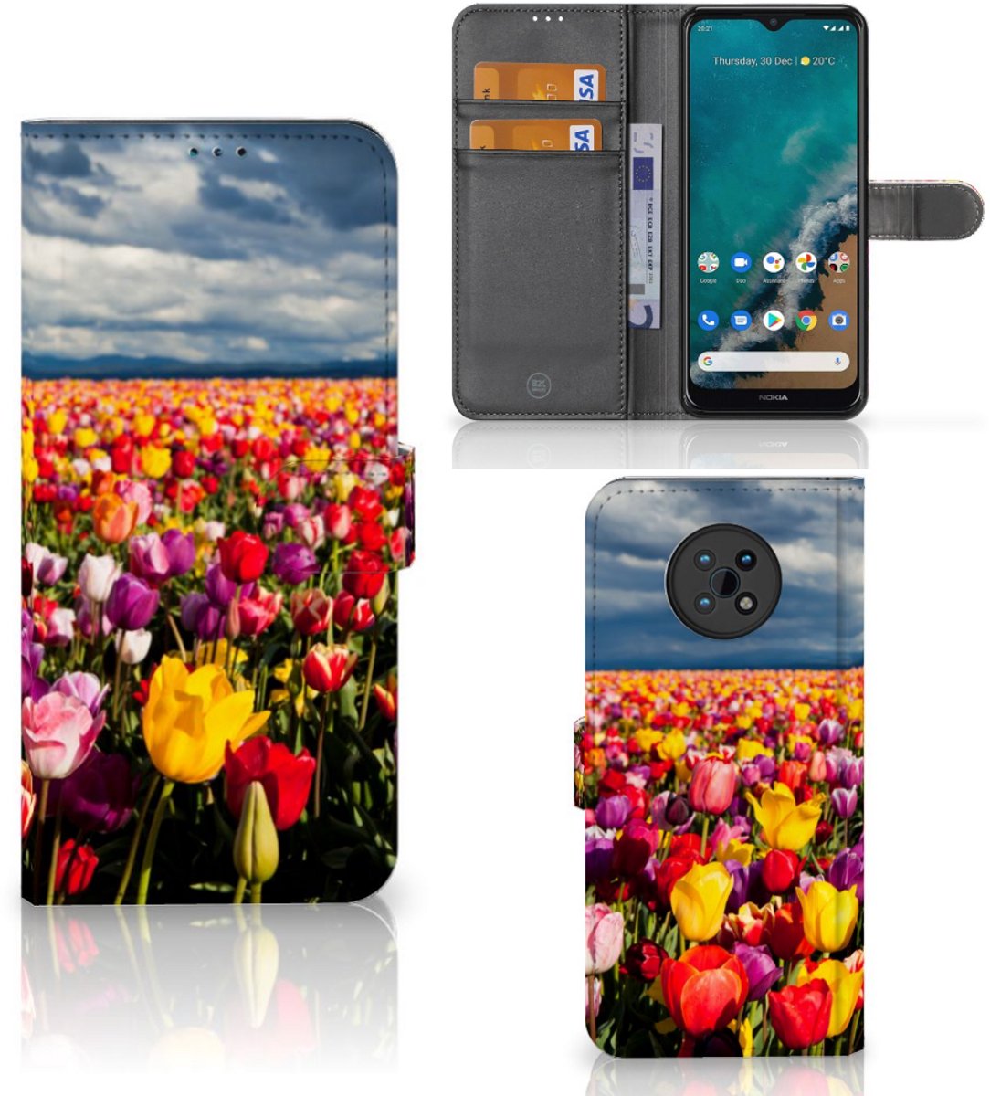 Nokia G50 Hoesje Tulpen
