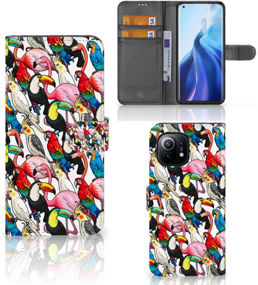 Xiaomi Mi 11 Telefoonhoesje met Pasjes Birds