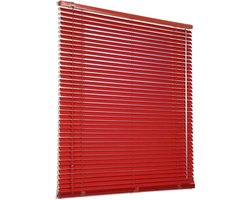 Jaloezieën Rood 50/70/80/90/100/115/120cm Breed,Metalen Aluminium Jaloezieën Venetian Voor Ramen,25mm Lamellen Luiken,Verduisterende Horizon