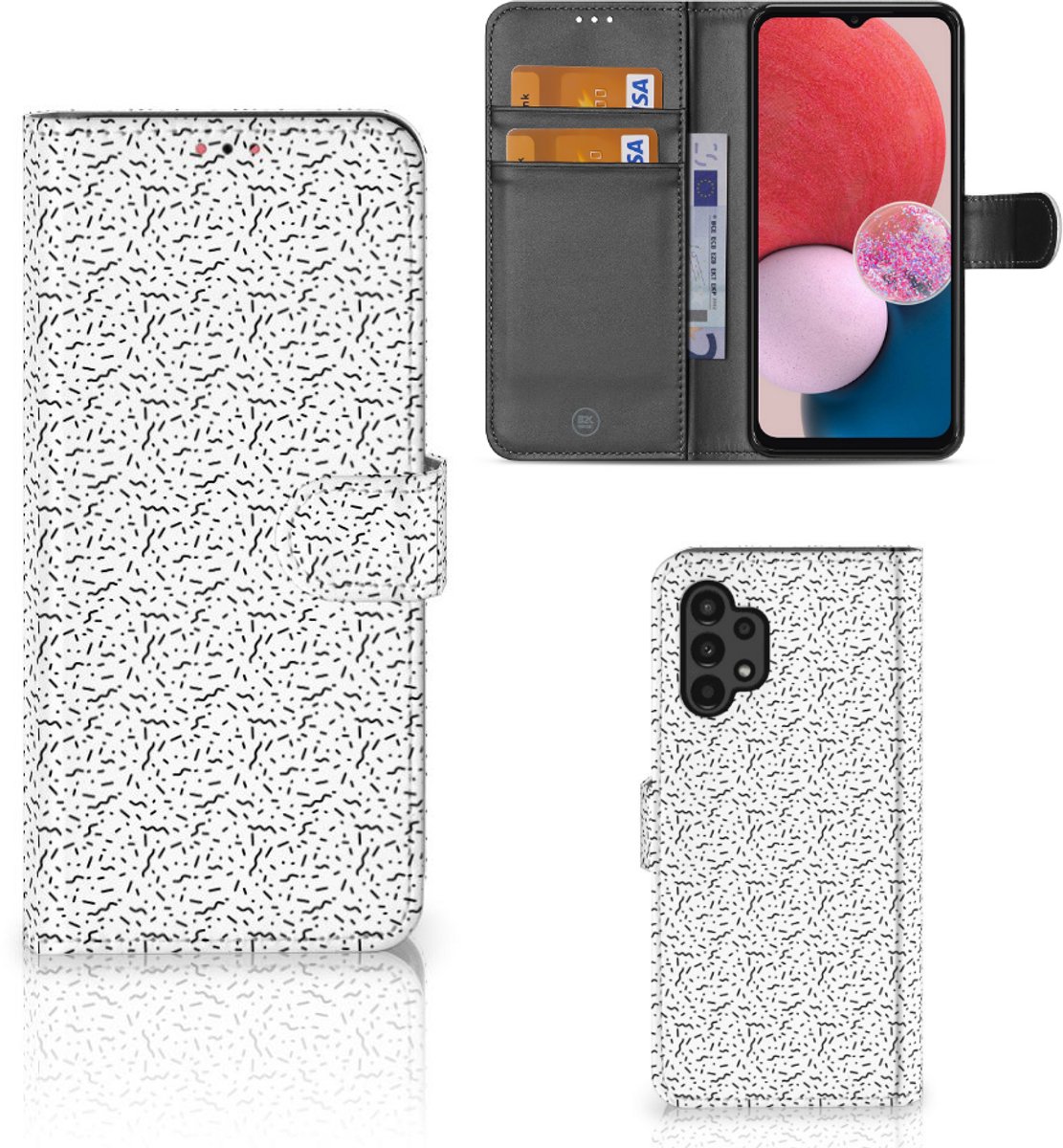 Samsung Galaxy A13 (4G) Telefoon Hoesje Stripes Dots