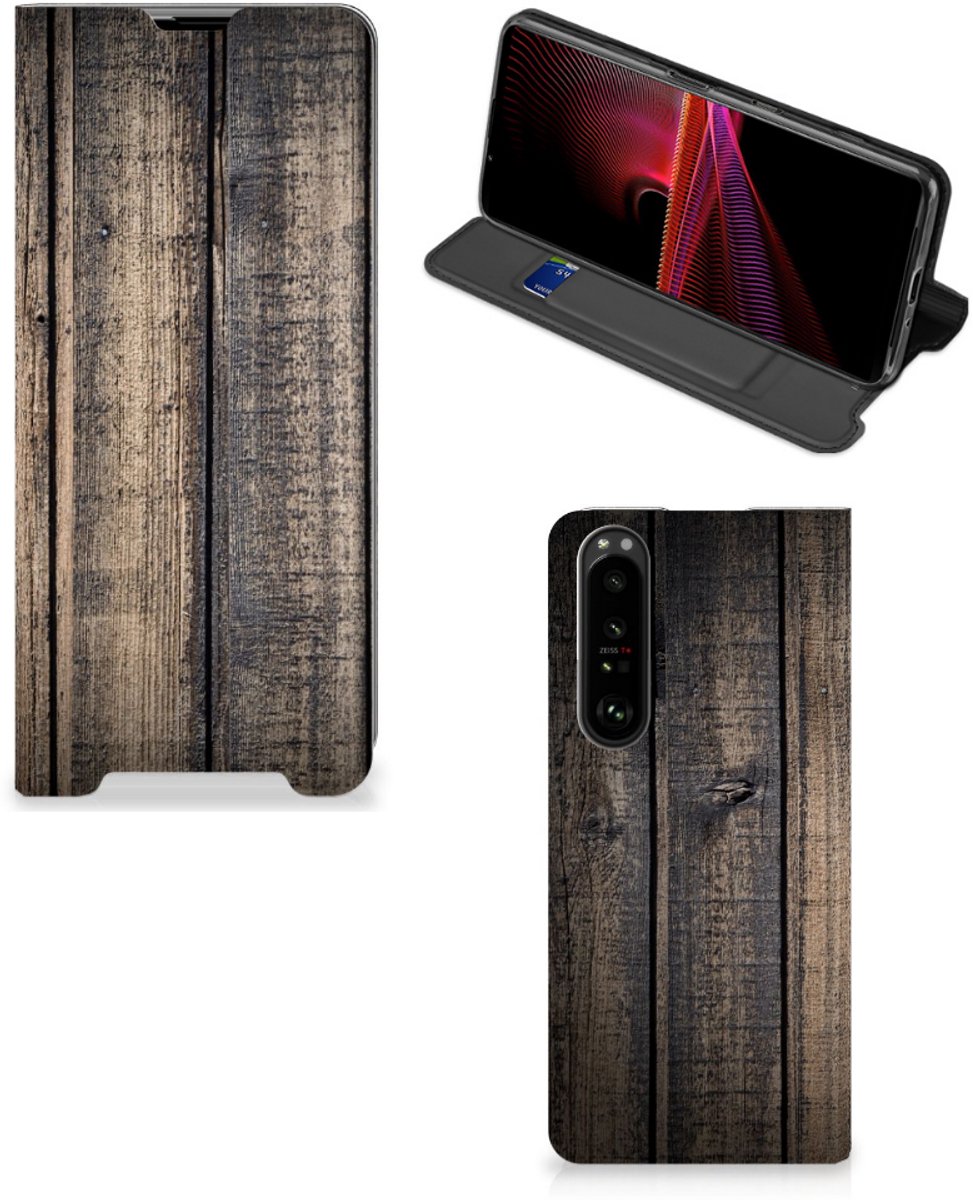 Sony Xperia 1 III Book Wallet Case Steigerhout