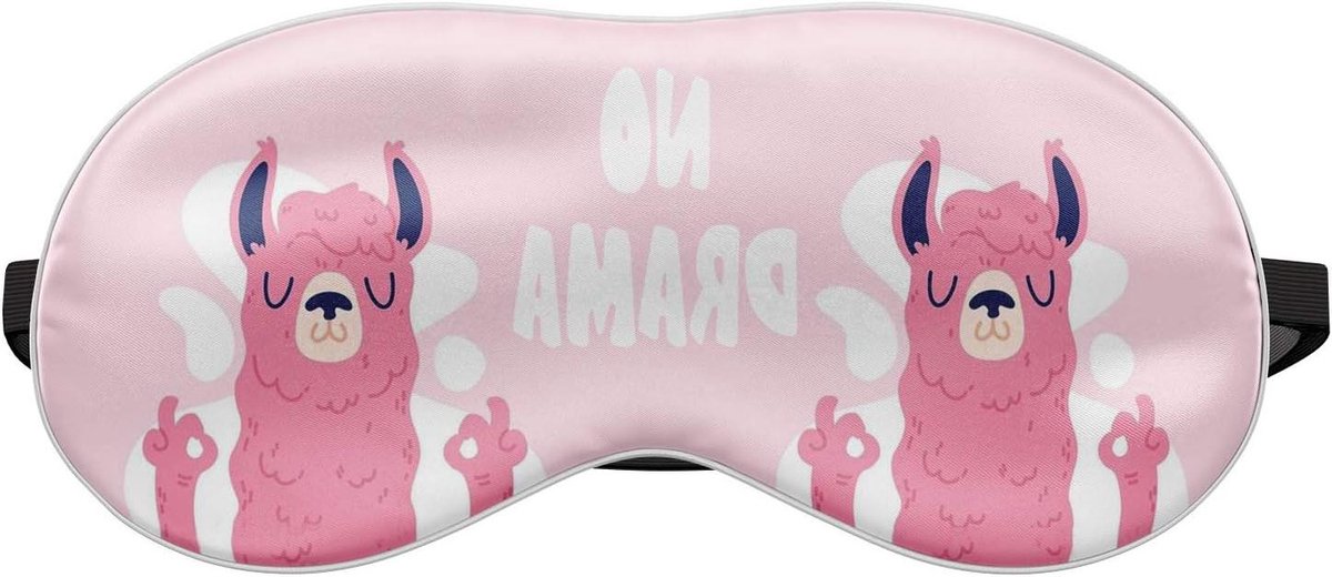 Slaapmasker - Oogmasker Blinddoek - Reizen Ontspannen - Zacht Comfortabel - 19 x 9 cm - Roze