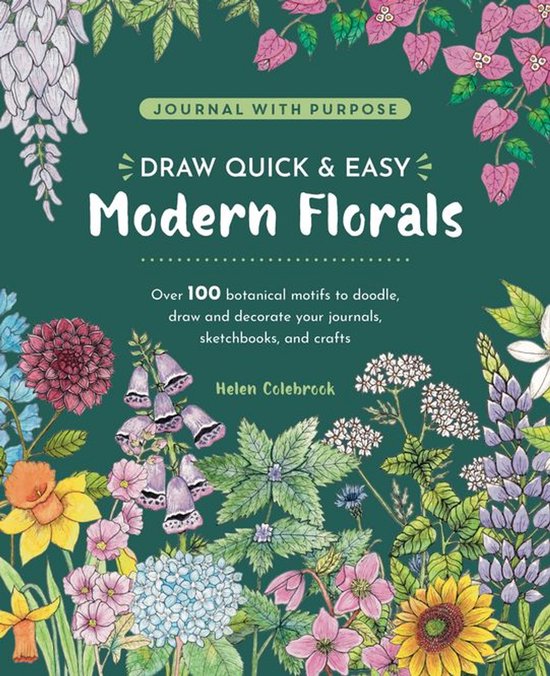 Journal with Purpose - Draw Quick & Easy Modern Florals - cover