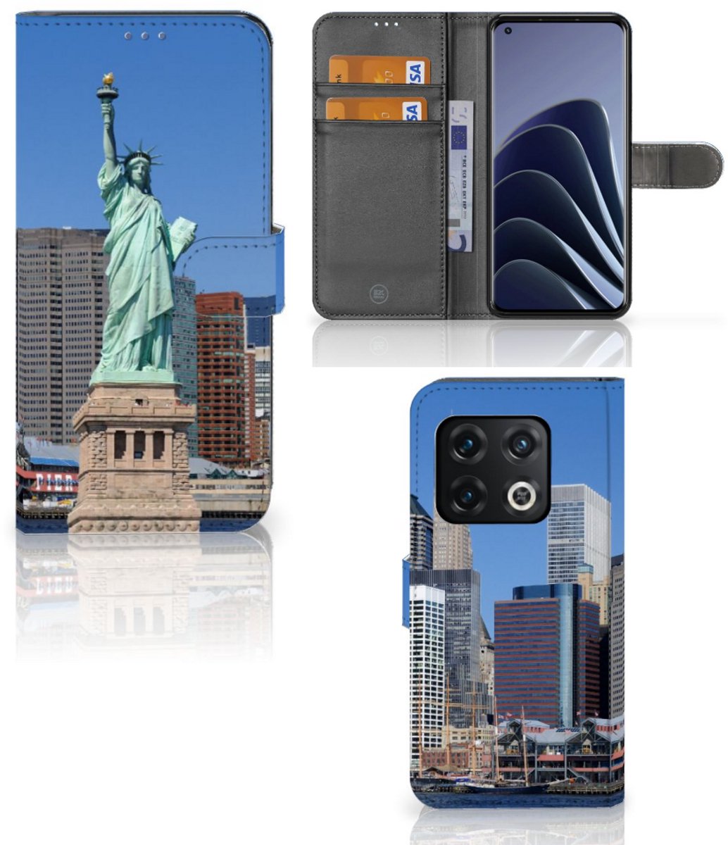 Book Case voor OnePlus 10 Pro Flip Cover Vrijheidsbeeld