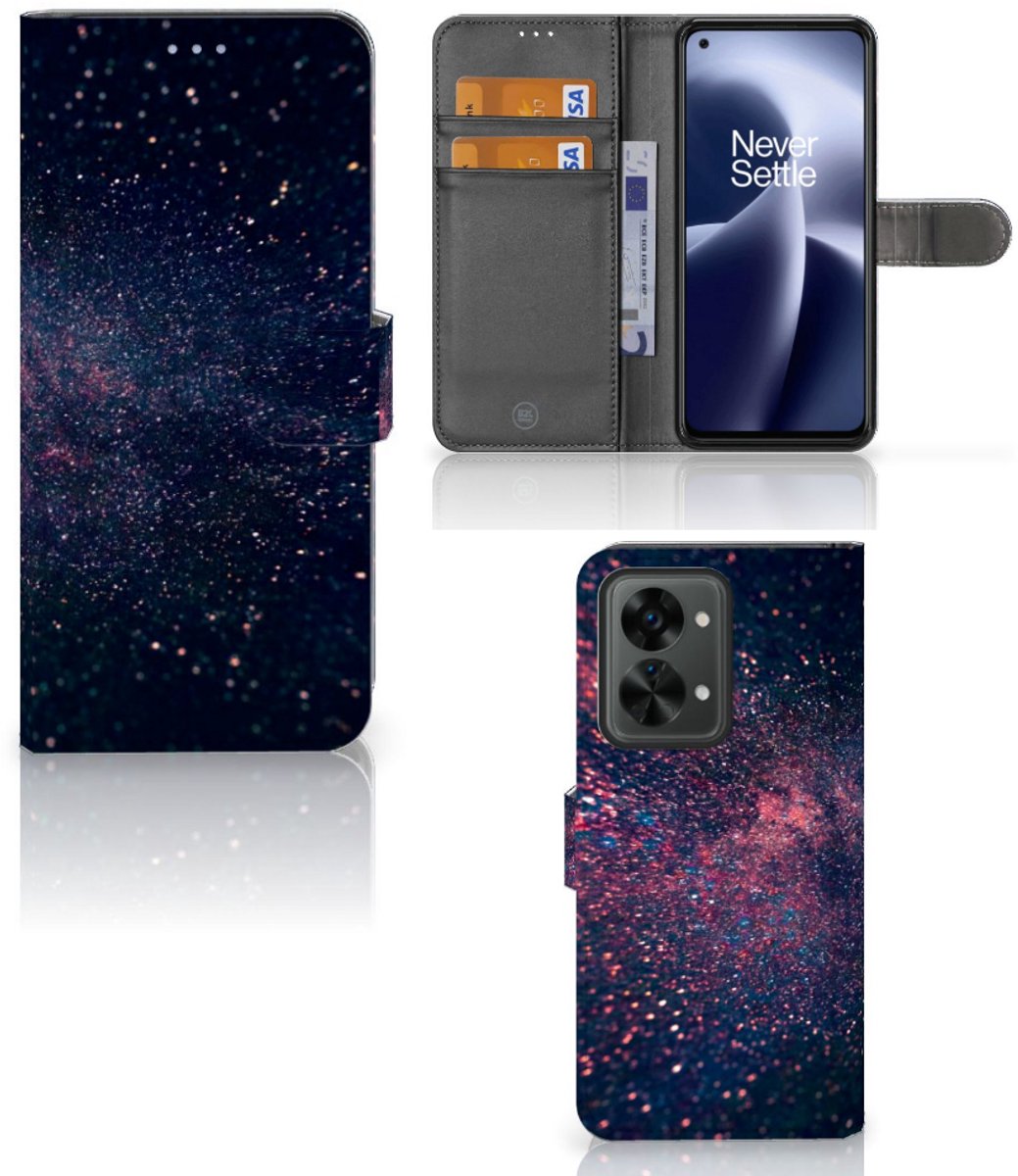 OnePlus Nord 2T Book Case Stars