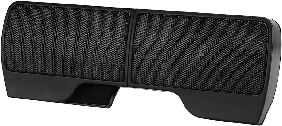 Laptop Soundbar - Draagbare Luidspreker - Desktop Audio - Bevestigingsclip - 2W Stereo - Zwart