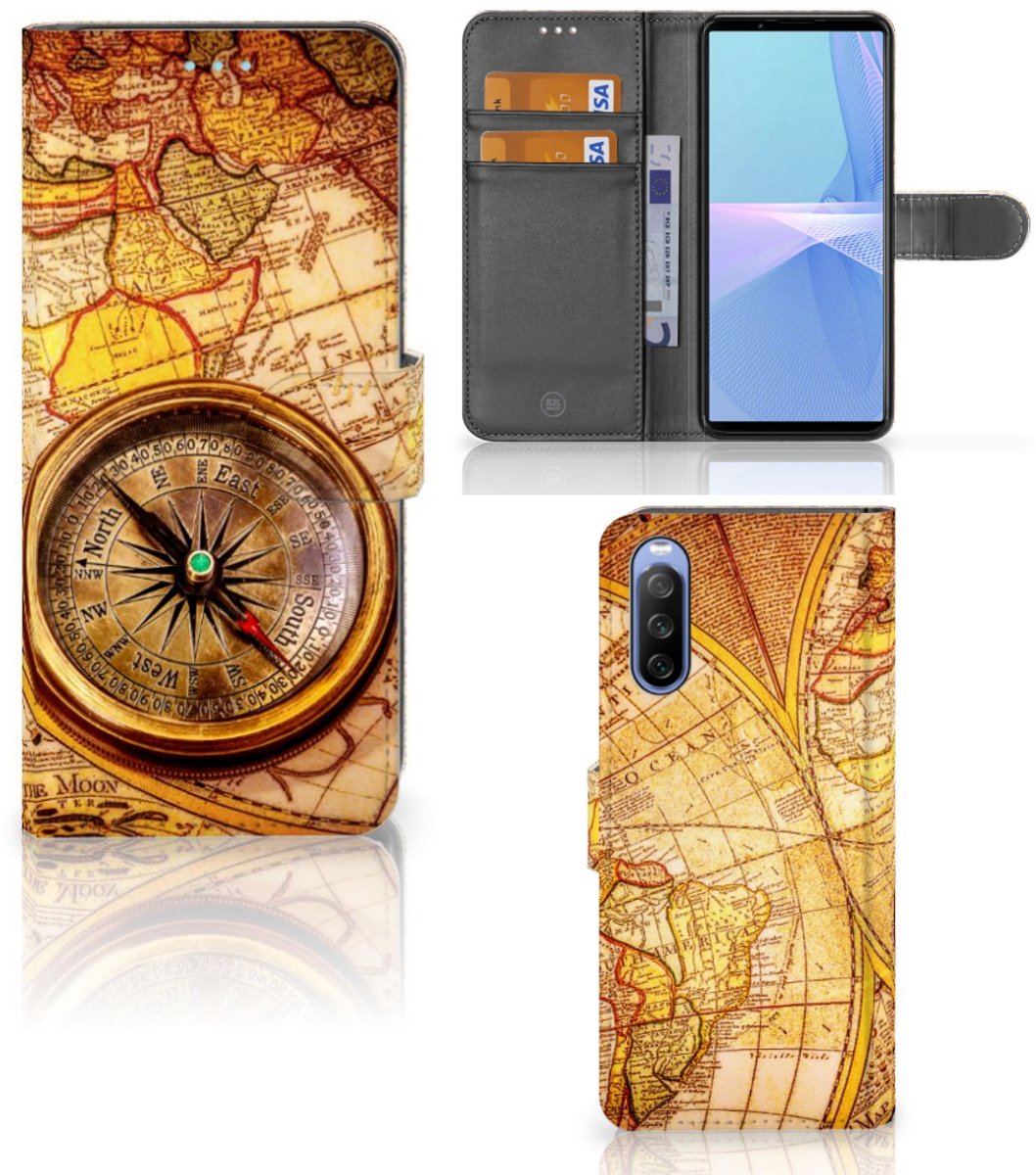 Sony Xperia 10 III Flip Cover Kompas