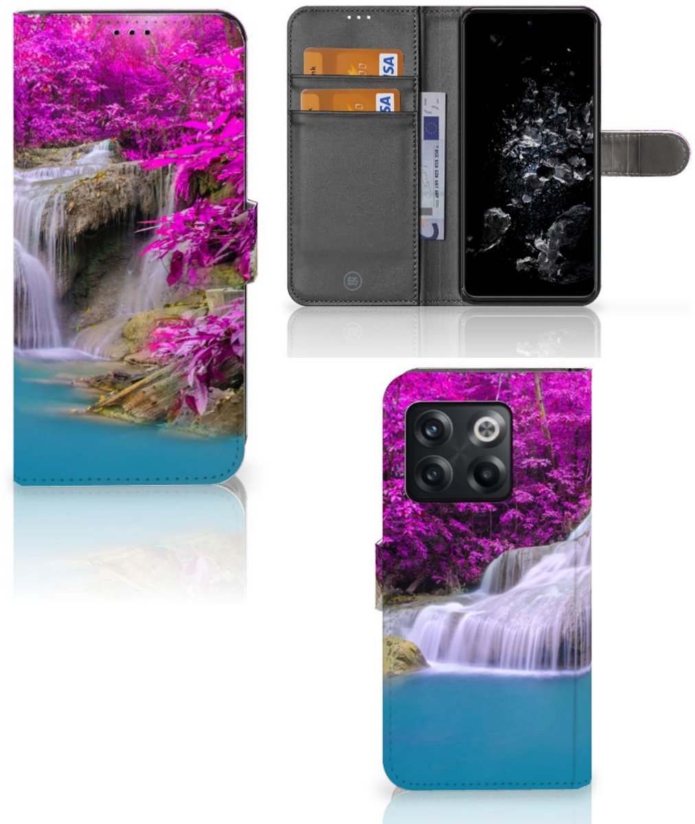 Boekhoesje voor OnePlus 10T Flip Cover Waterval