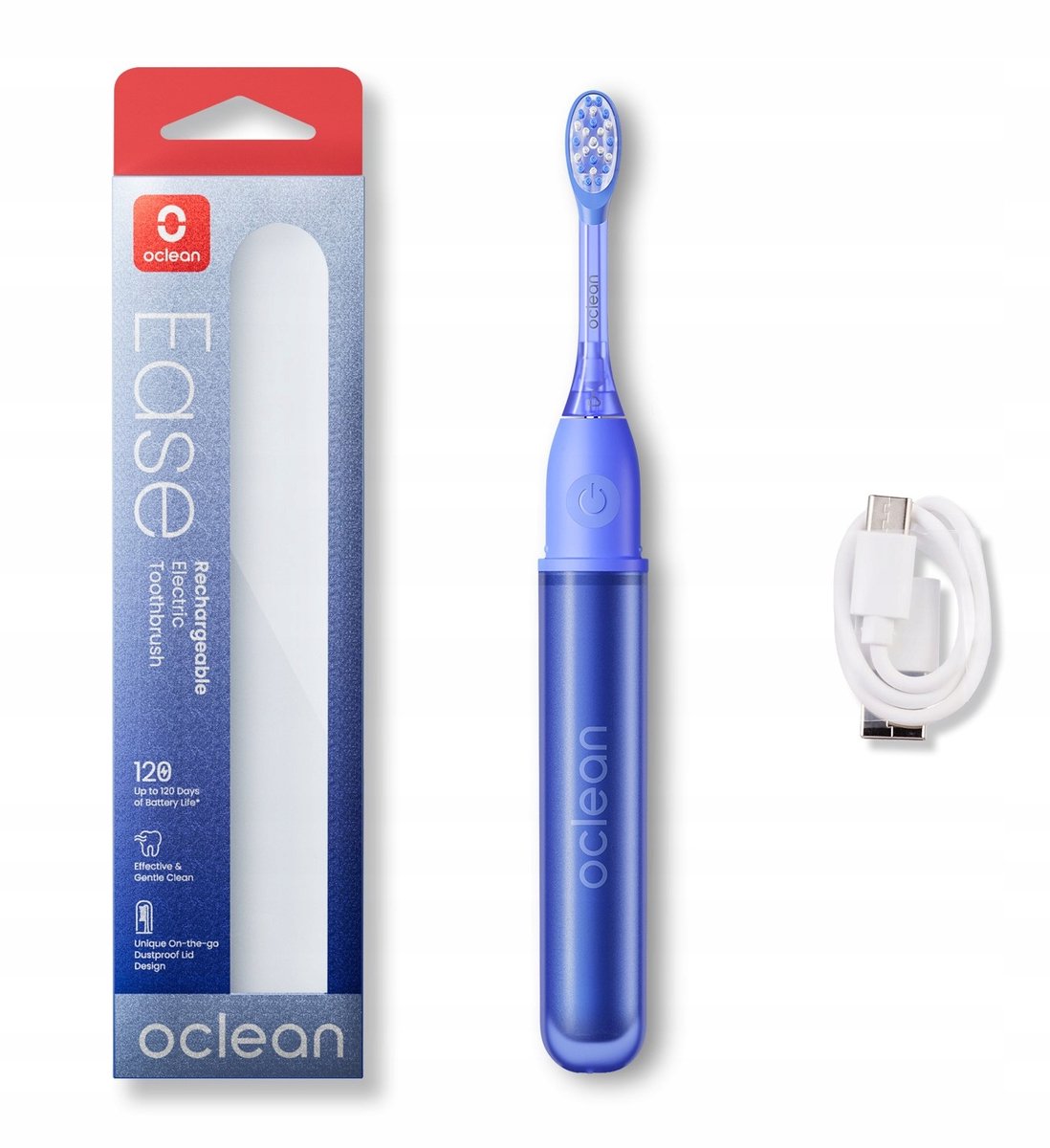 Oclean Ease - Elektrische Tandenborstel - Blauw - 66.000 Bewegings - Thermoplastische Afdekking