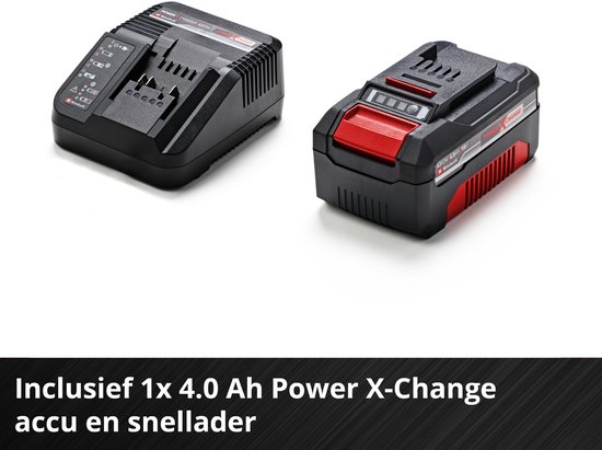 Einhell Accu Universele Blazer GE-UB 36/250 Li E Kit - Power X-Change - 18 V/Li-ion - Blaassnelheid: 250 km/h - 3-delige buis - Elektr. snelheidsregeling met LED-indicatie - Incl. 4.0 Ah Accu en lader van Einhell — afbeelding 4