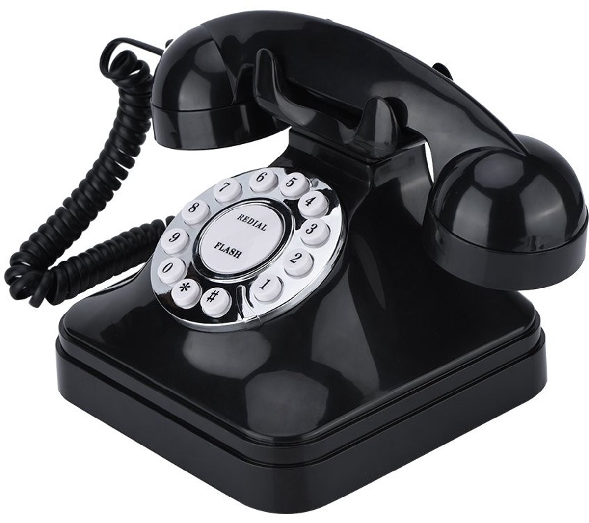 ONF3 - Vintage Telefoon - Retro Design - Perfect voor Thuis - Zwart - Multifunctioneel - Ideaal voor Verzamelaar