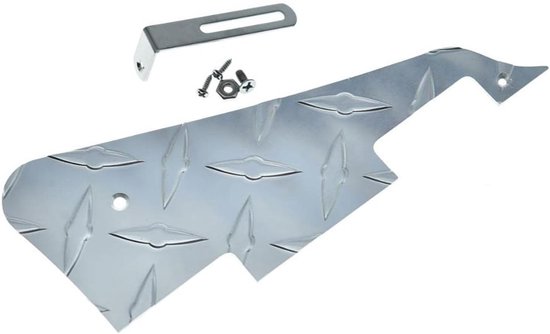 Diamond Plate LP Elektrische Gitaar Pickguard van Metaal met Chroom Staal Beugel en Montage Schroeven voor Les Paul Gitaren - Bescherming, Duurzaamheid, Stijl — afbeelding 2