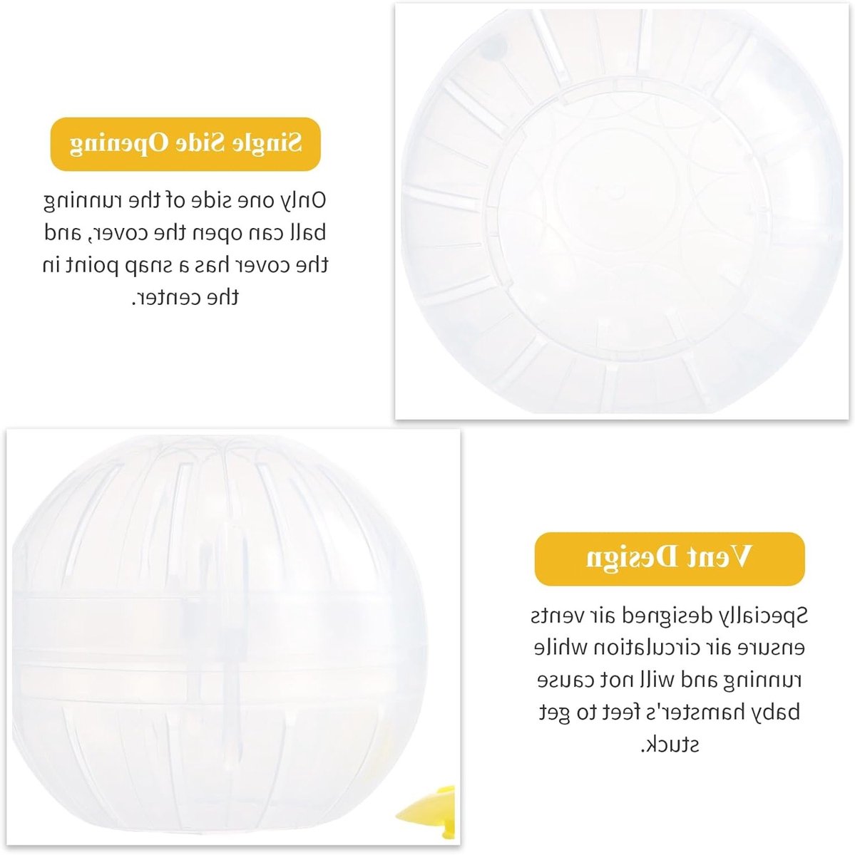 Ruime Plastic Hamsterbal van 14,5 cm voor Dwerghamsters en Cavia's - Ideaal voor Actieve Huisdieren en Speelplezier