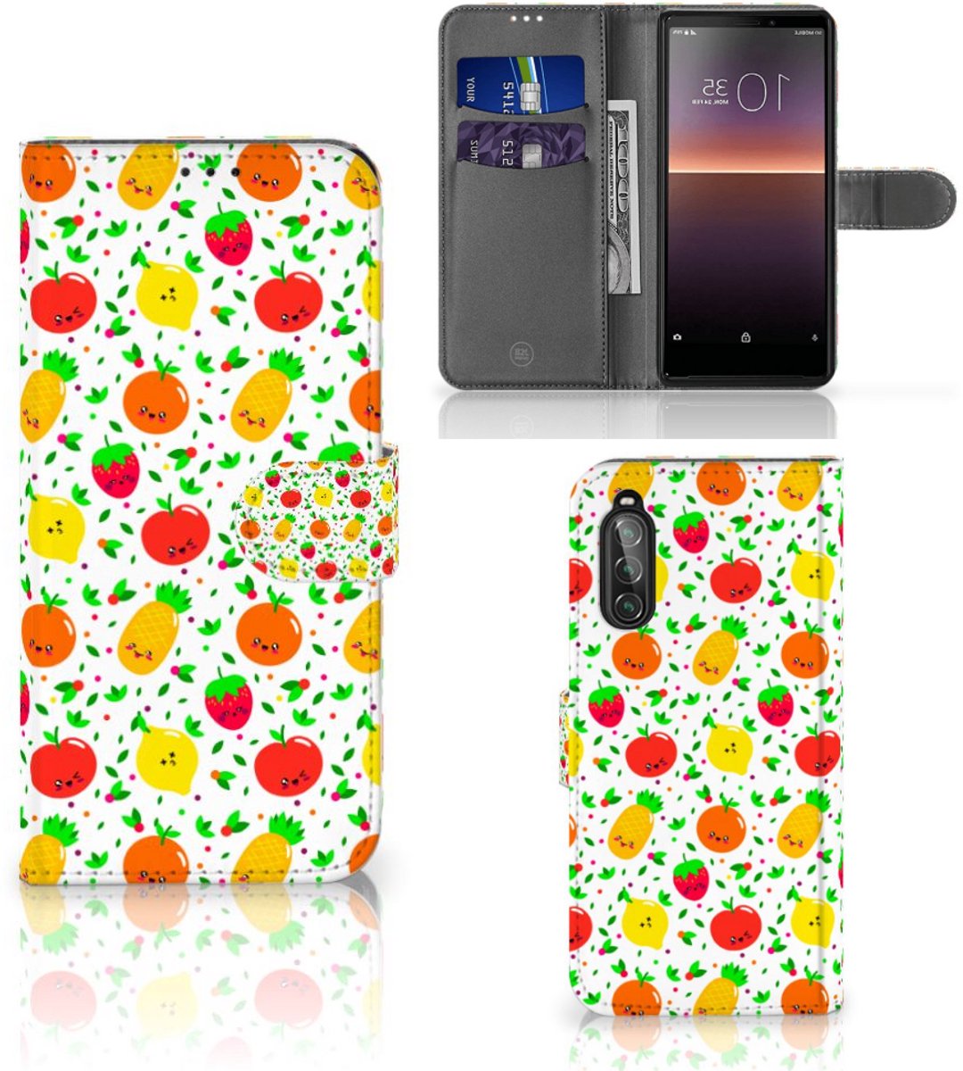 Sony Xperia 10 II Book Cover Fruits