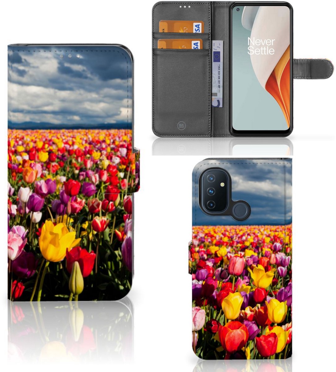 OnePlus Nord N100 Hoesje Tulpen