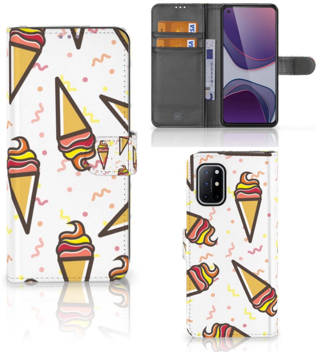 OnePlus 8T Book Cover Icecream